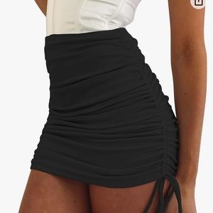 Black Mini Skirt Adjustable